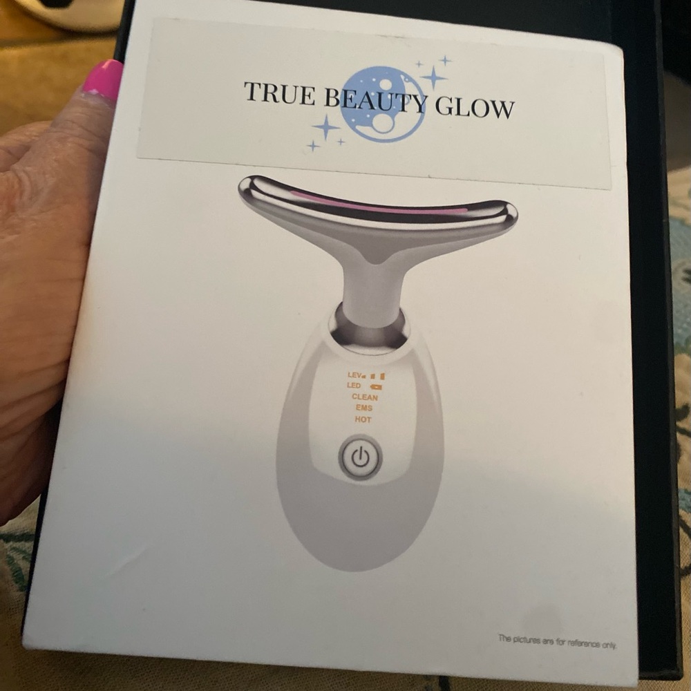 Facial Massager - Silver and White